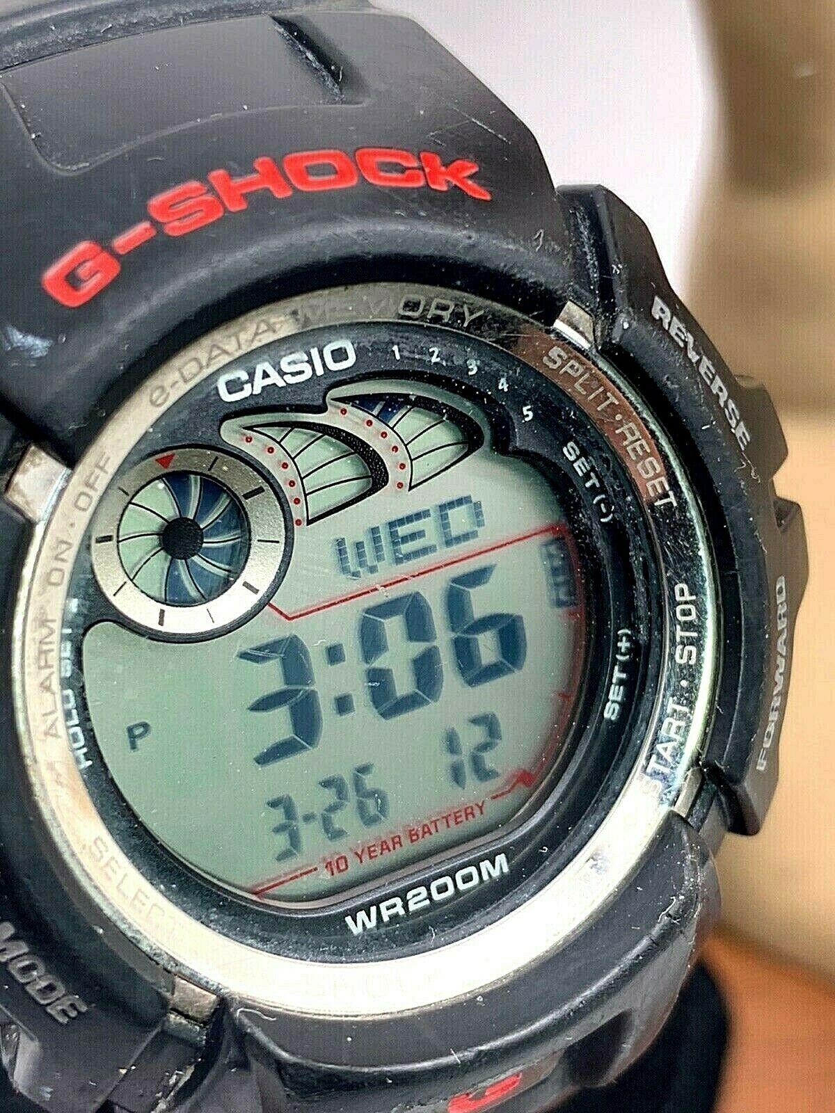 Casio 2548 G-Shock Mens Watch G2900 Digital Red Black Resin Casio 2548 G-Shock Mens Watch G2900 Digital Red Black Resin