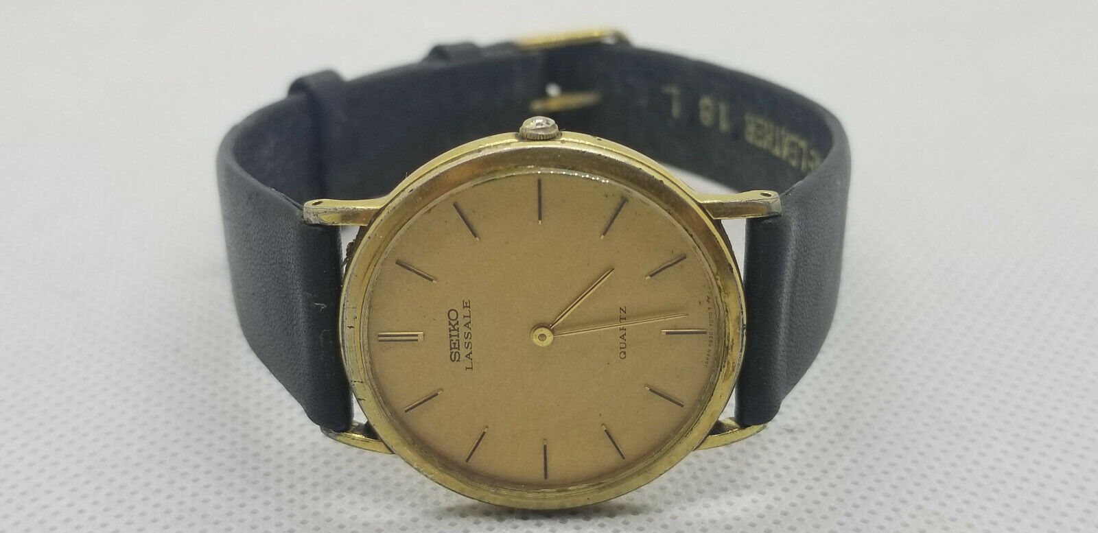 時*雨様 不稼動品 lassale seiko 腕時計 SEIKO LASSALE 5930-7049 Men's Dress Wristwatch Made in Japan