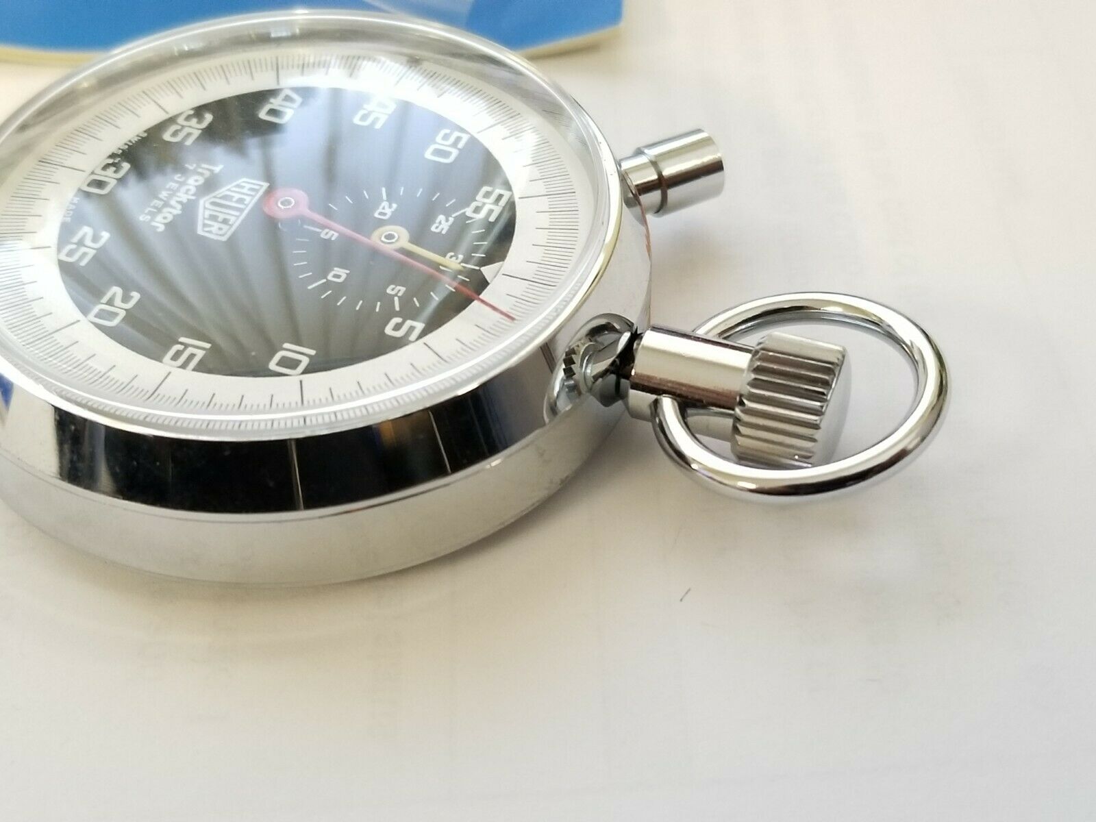 HEUER Trackstar 7 Jewels Stopwatch Ref. 608.301 w/Warranty