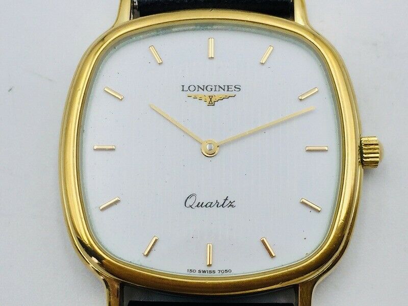 LONGINES Watch 150 7050 Square Men's Quartz 18K Gold Plated LONGINES Watch 150 7050 Square Men's Quartz 18K Gold Plated