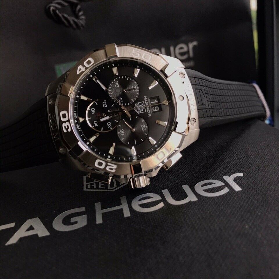 TAG Heuer Aquaracer 300M Black Dial Chronograph 43mm Men's Watch  CAY1110.FT6041