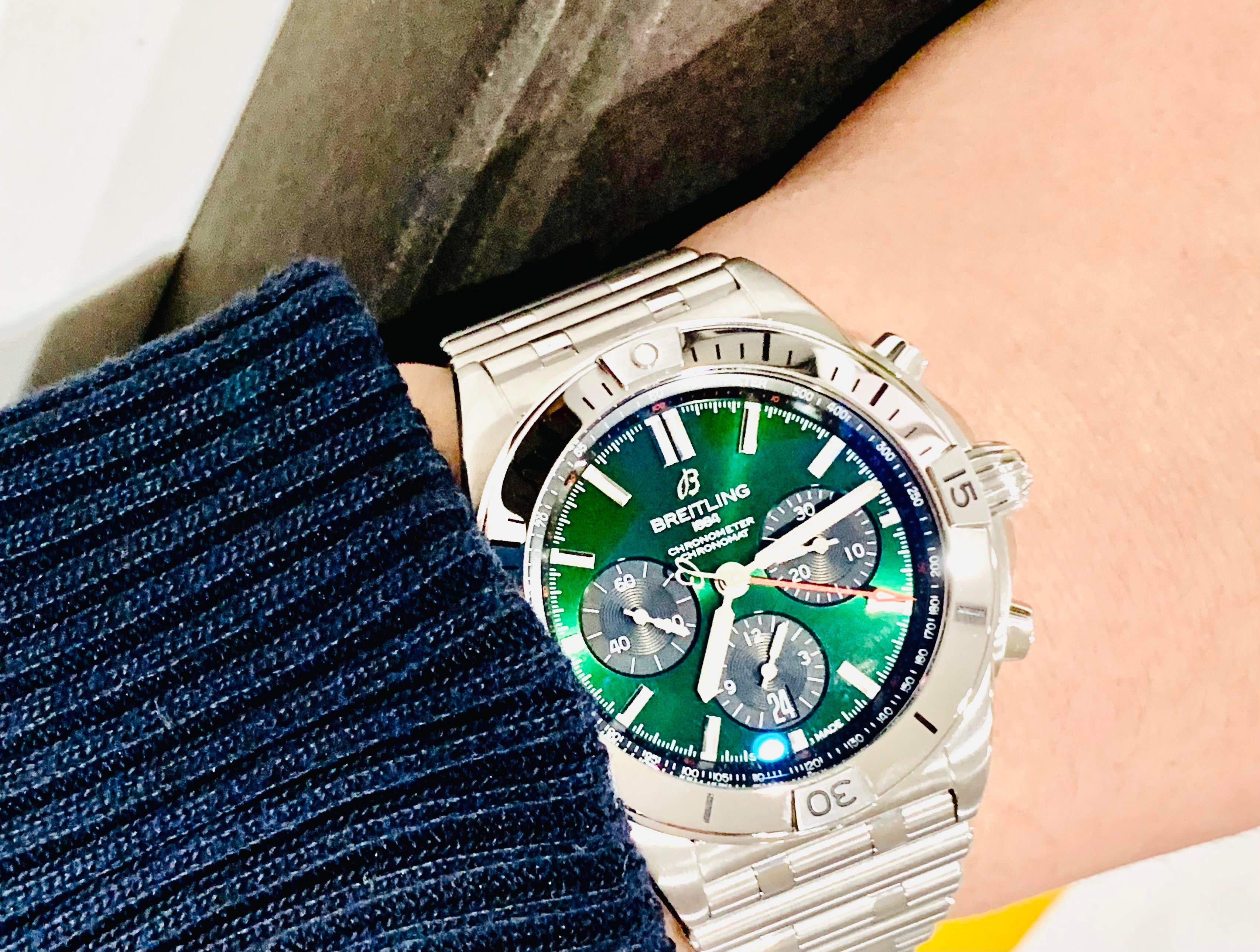 breitling chronomat green