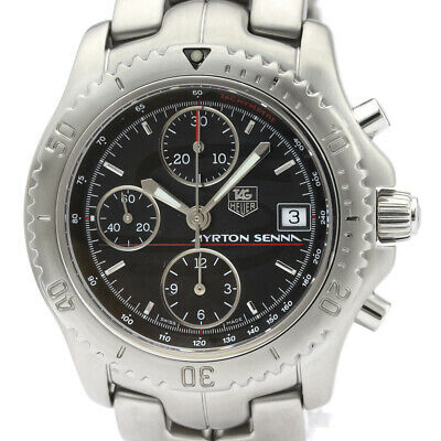 Polished TAG HEUER Link Ayrton Senna LTD Edition Steel Watch