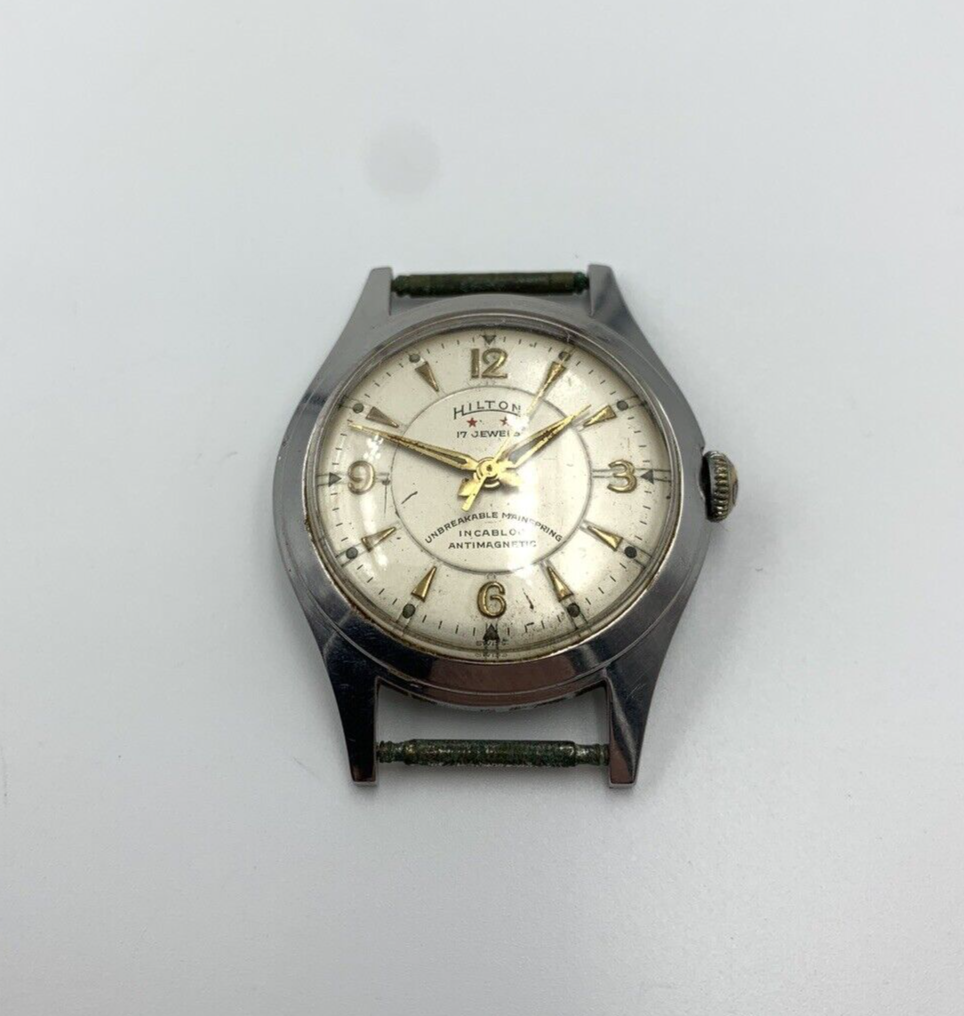 Vintage store Hilton 17 Jewels Automatic Incabloc Watch