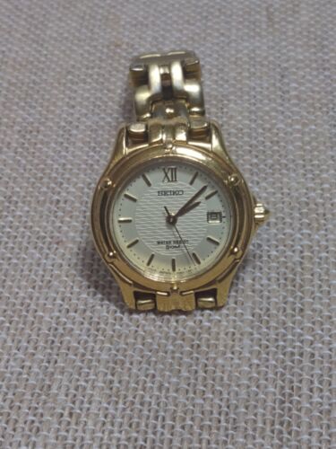 Seiko Ladies 5 Bar Watch 7N82 0599 Pre Owned Water Resistant