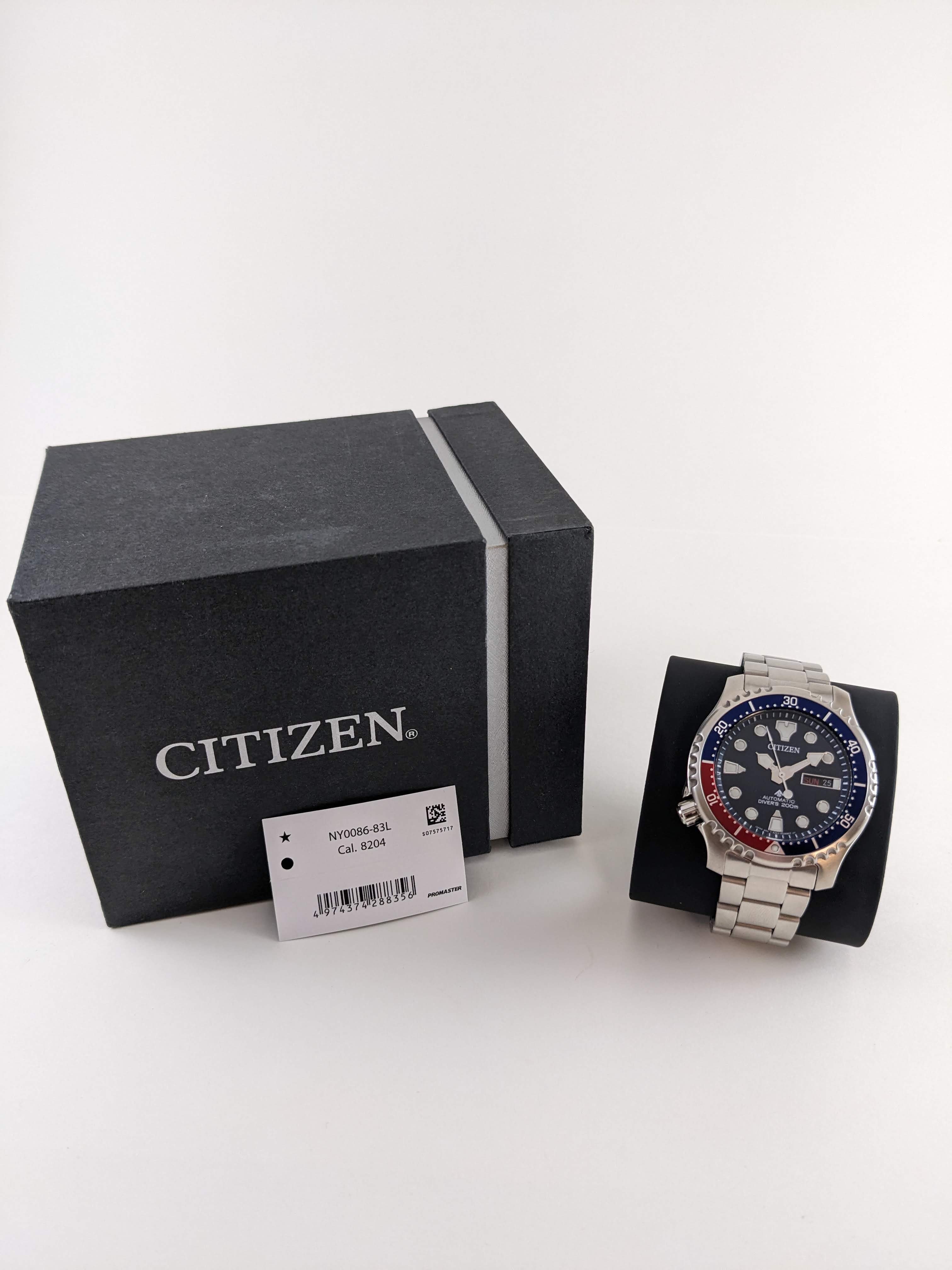 150 USD] Citizen Promaster Automatic Pepsi Diver NY0086-83L on