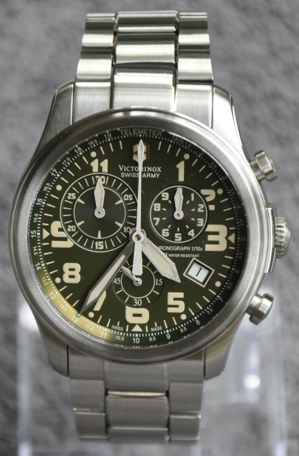 VICTORINOX MEN'S INFANTRY VINTAGE CHRONO 241288 OLIVE DIAL