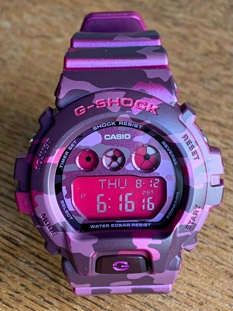 Mint Rare Casio G-Shock GMD-S6900CF-4 Pink Purple Camouflage