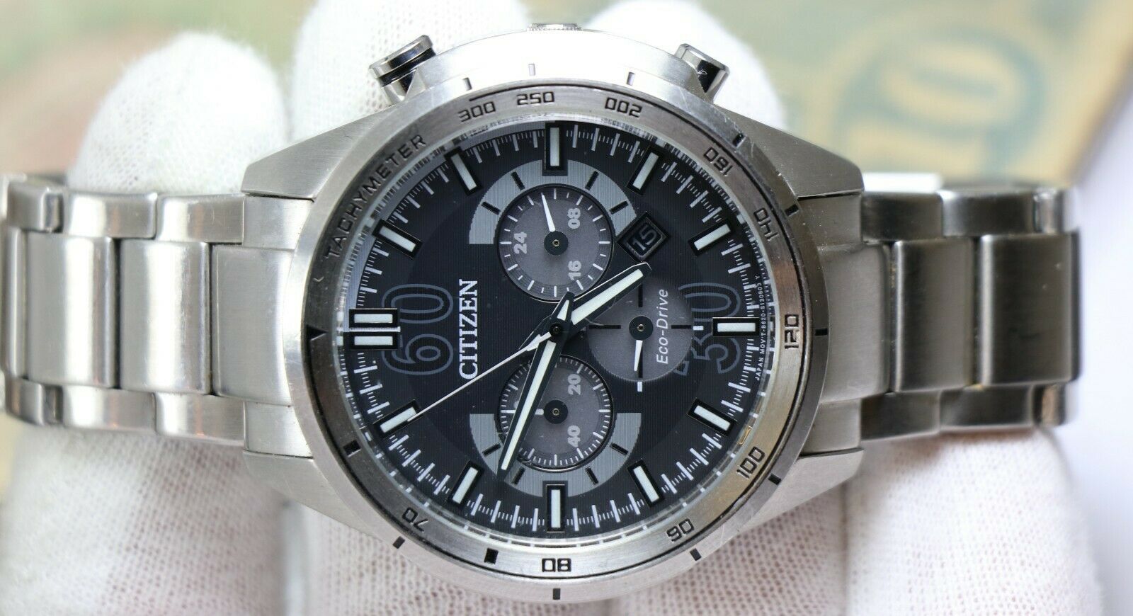 Citizen eco drive chronograph mens watch B620-S091349