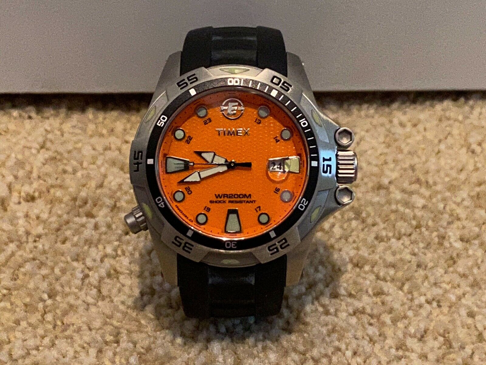 Timex Mens Expedition Watch T49617, Orange Face | WatchCharts 