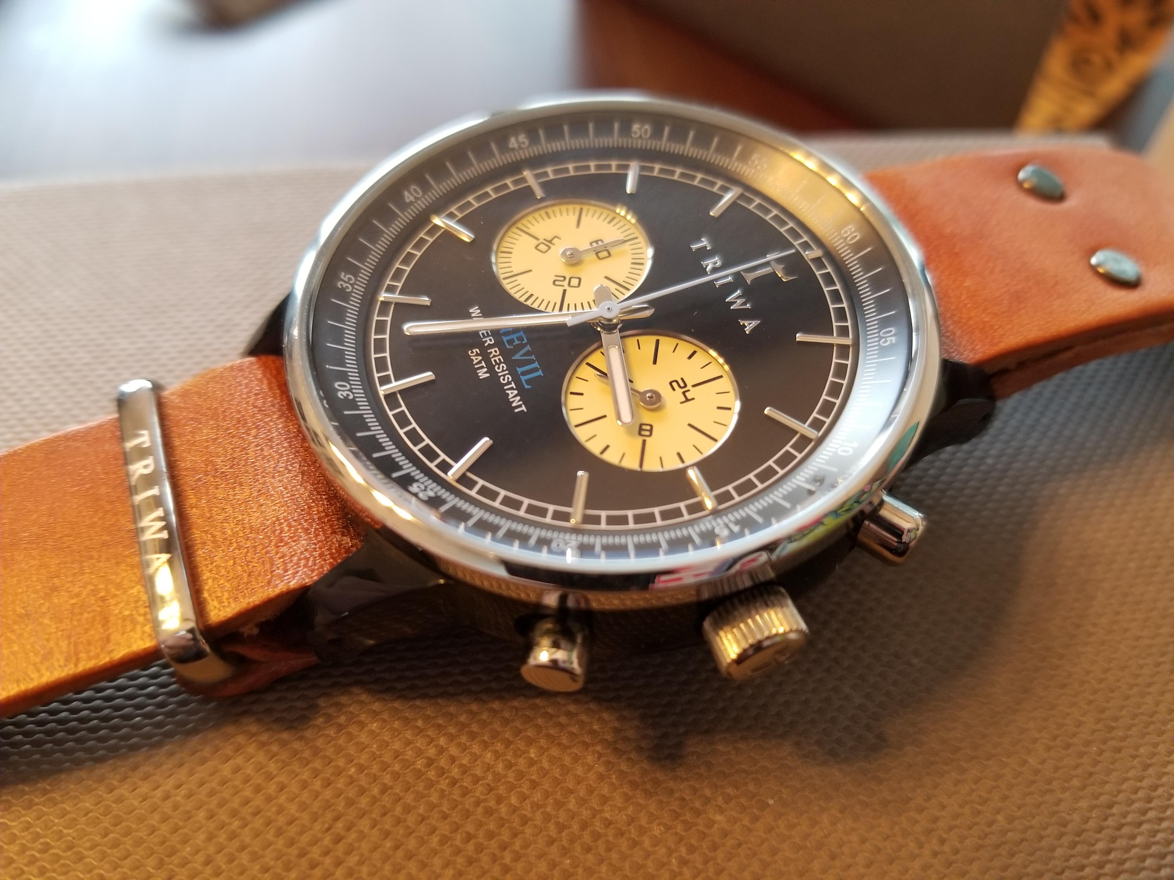 Used] TRIWA RAVEN NEVIL MUSTARD/Watch/Analog/Leather/WHT/CML/NEST119  [Clothing accessories, etc.] | WatchCharts Marketplace