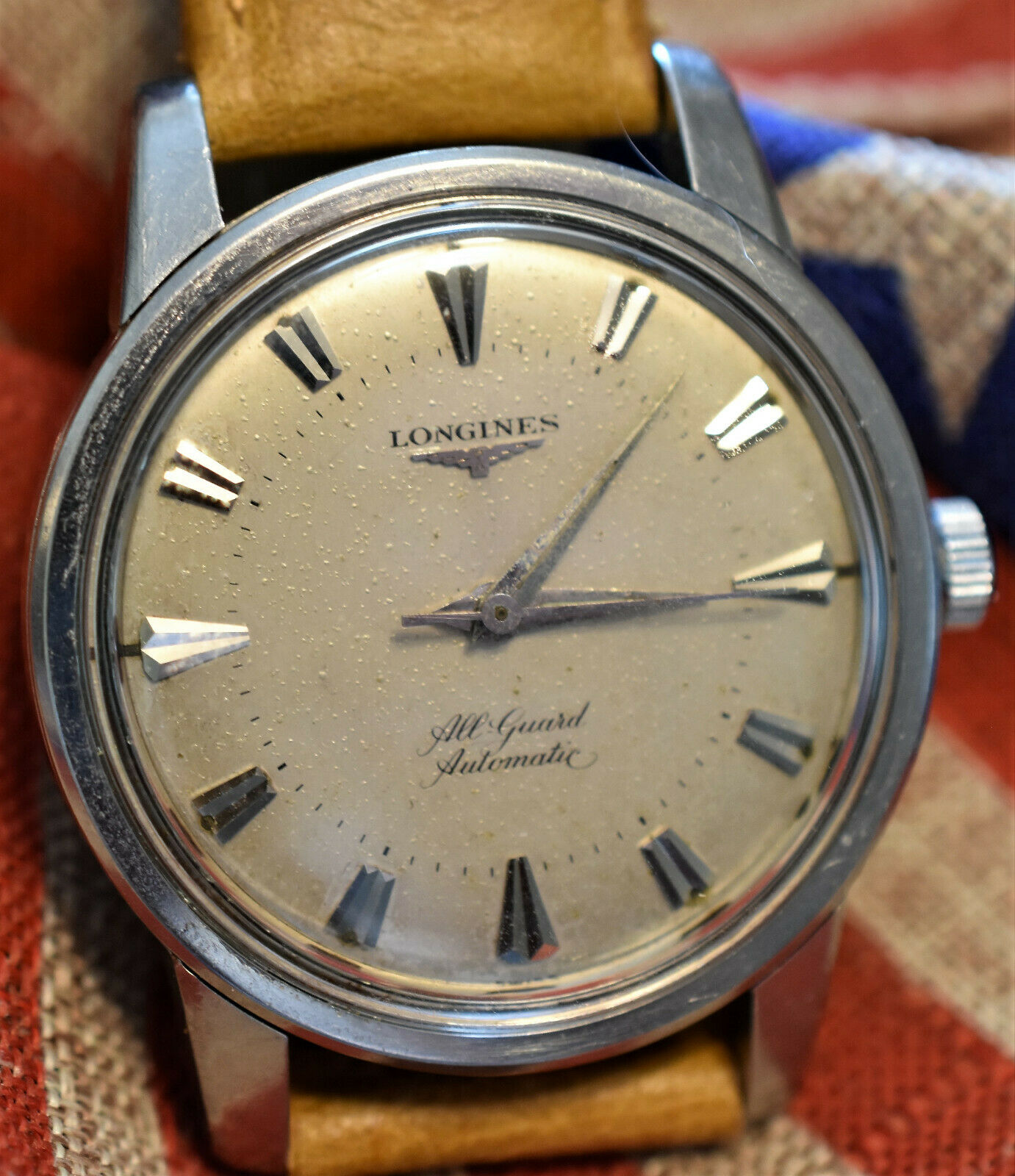 Vintage c1956 LONGINES All Guard Ref 9006 cal 19AS 17 Jewel