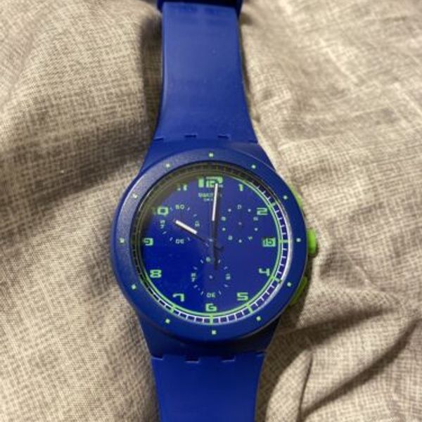 SWATCH SR936SW Blue Green Chronograph 2011 | WatchCharts