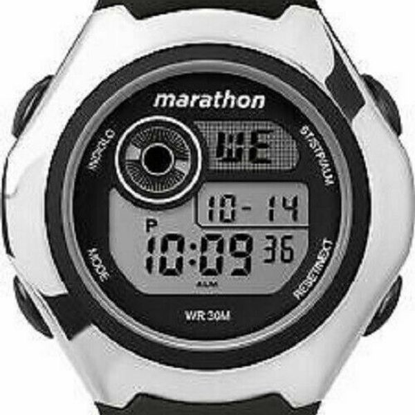 Timex Marathon Digital Watch 5m32600 New With Stopwatch & Alarm