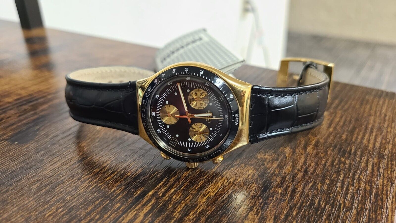 JAMES BOND 007 GOLDFINGER SWATCH IRONY CHRONOGRAPH LIMITED
