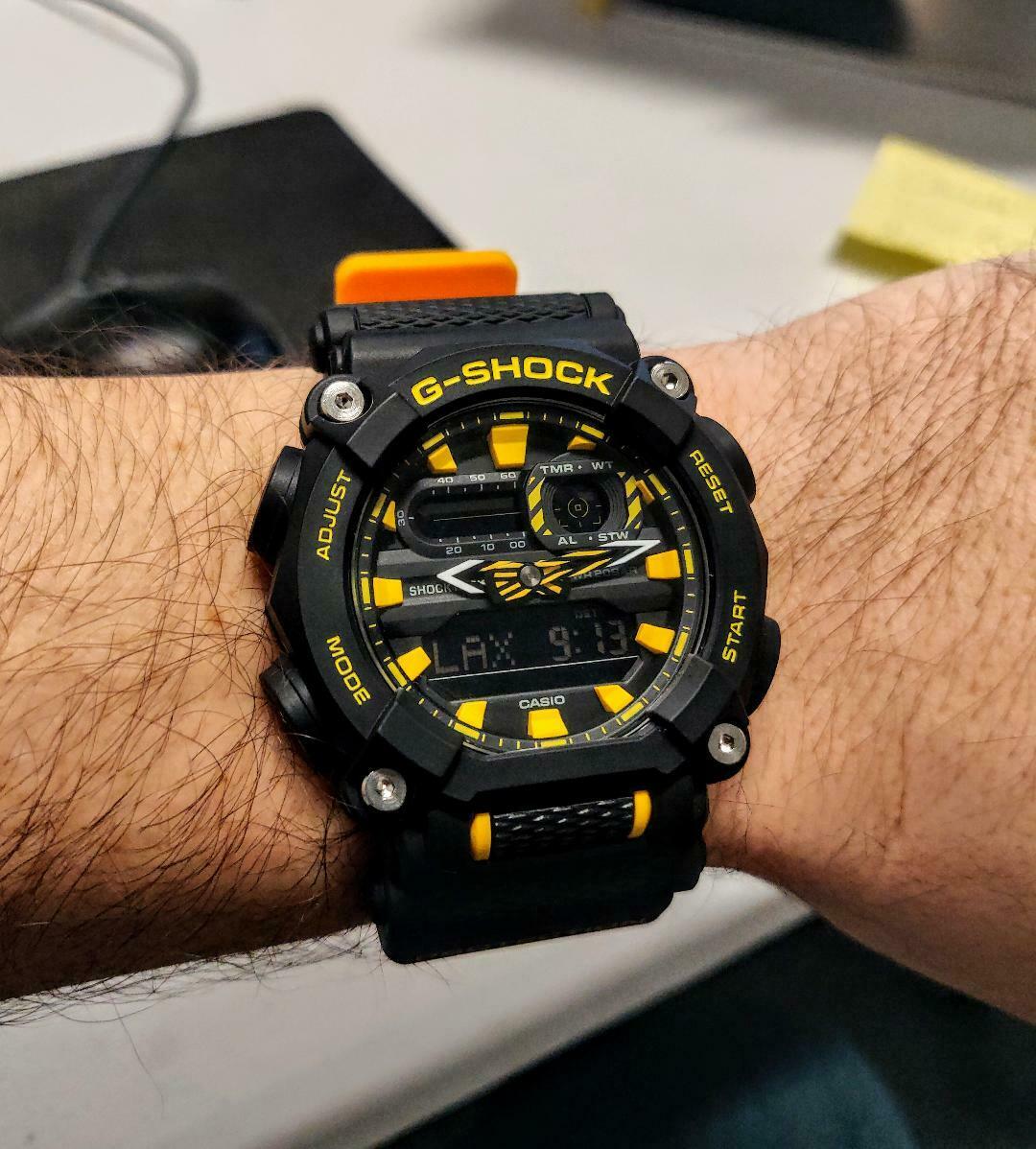 Casio G Shock Ga 900 Lineup Yellow Resin Band Watch Ga900a 1a9 Ga 900a 1a9 Watchcharts