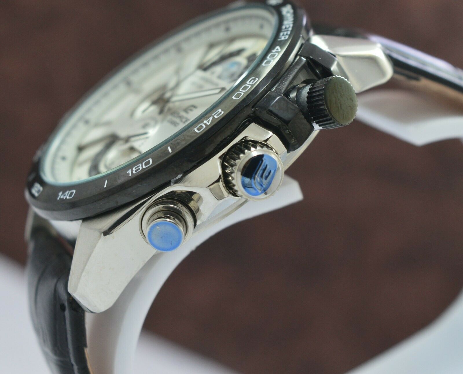 Casio edifice hot sale wr100m tachymeter