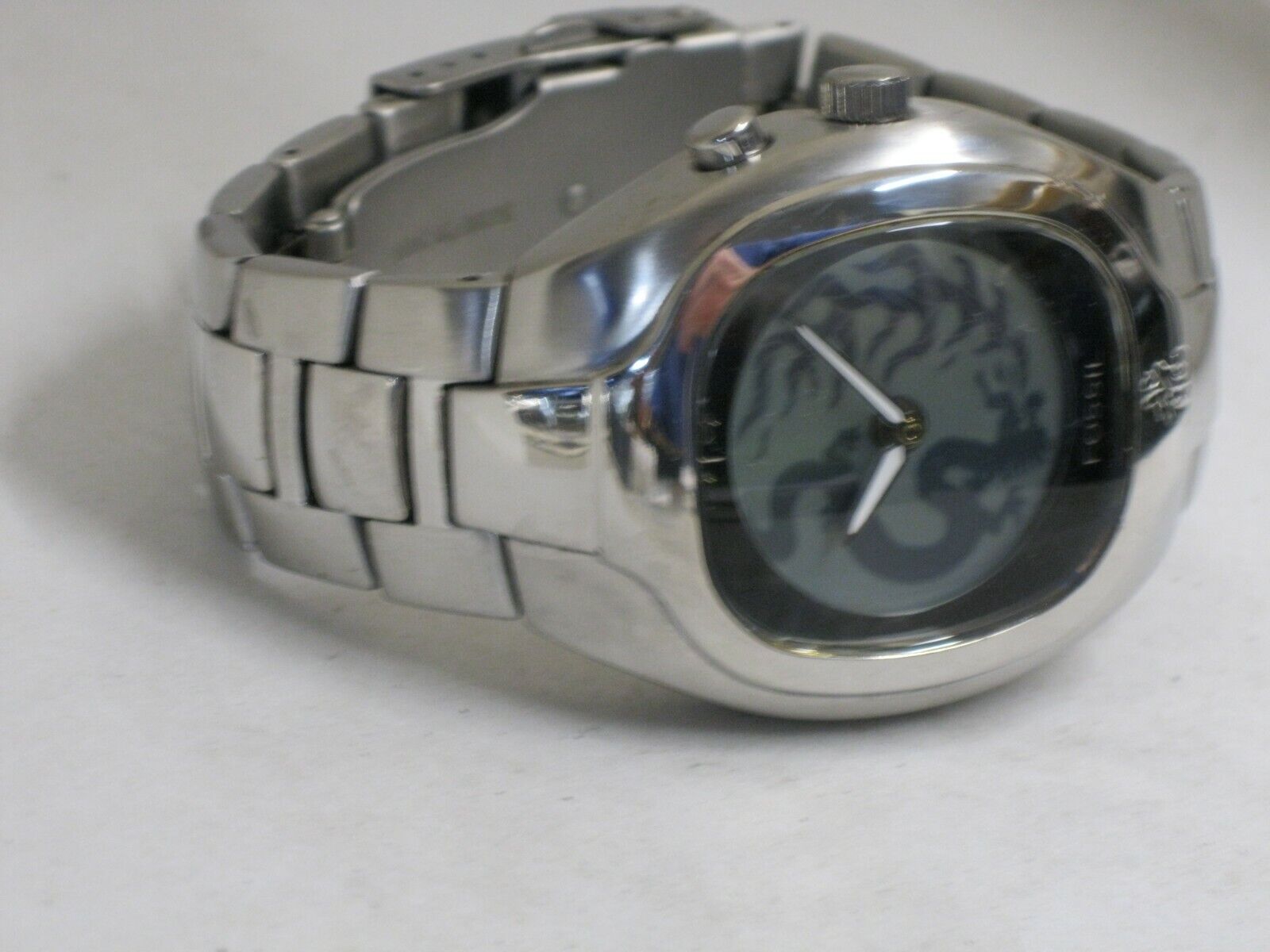 Fossil Big Tic Animated Dragon Stainless Steel 50M Jr-8097 