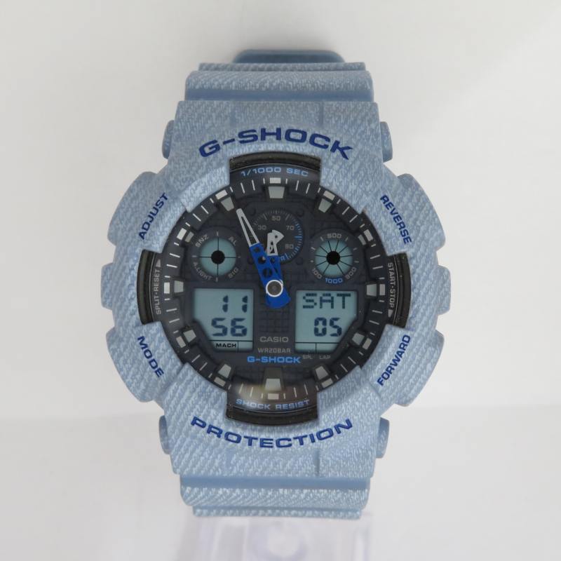 Casio G Shock Denim Series Digital Classic Blue Watch DW5600DC-2 - YouTube