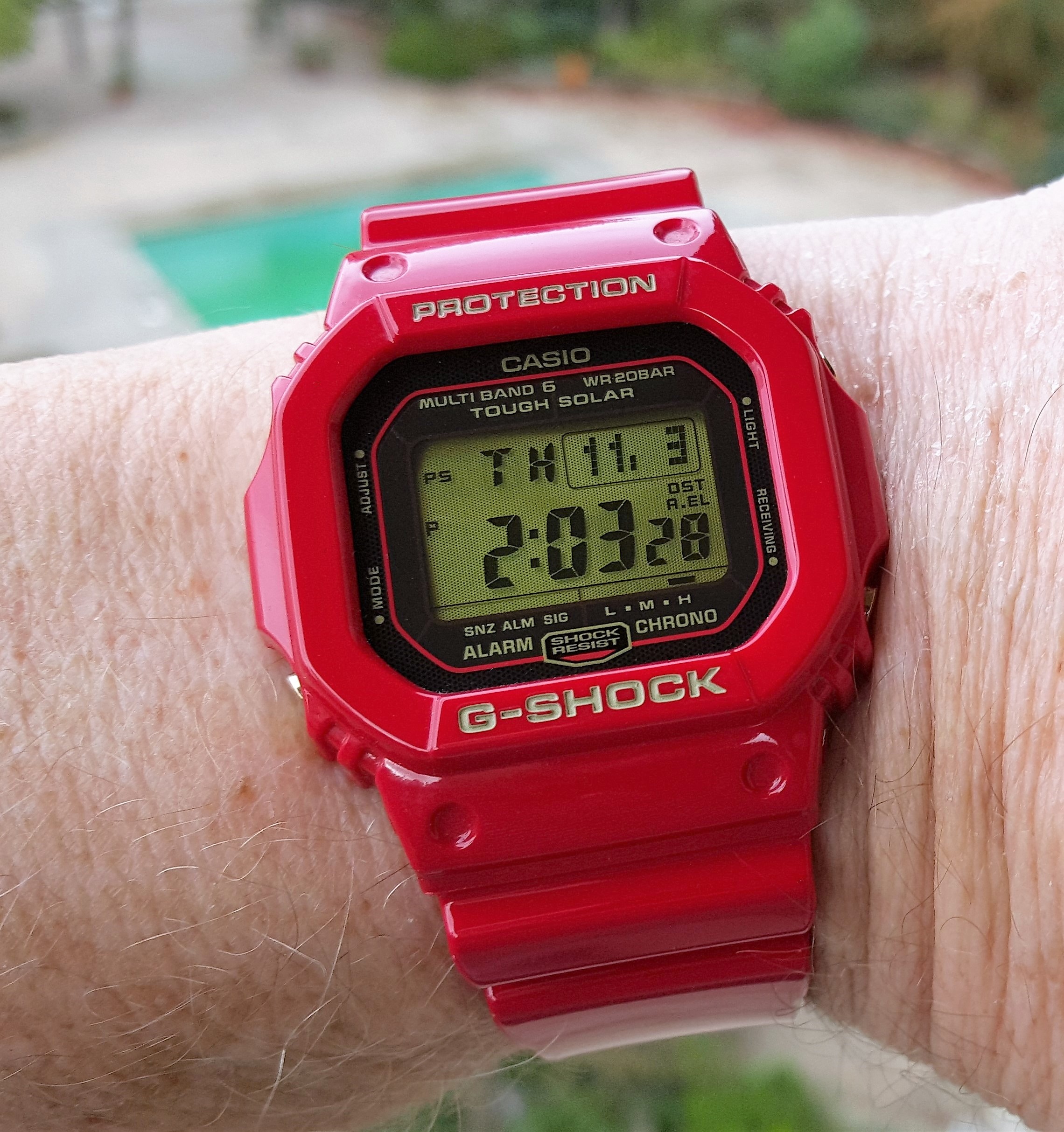 F/S: Casio G Shock 30th Anniversary Rising Red GW-M5630A-4 MINT