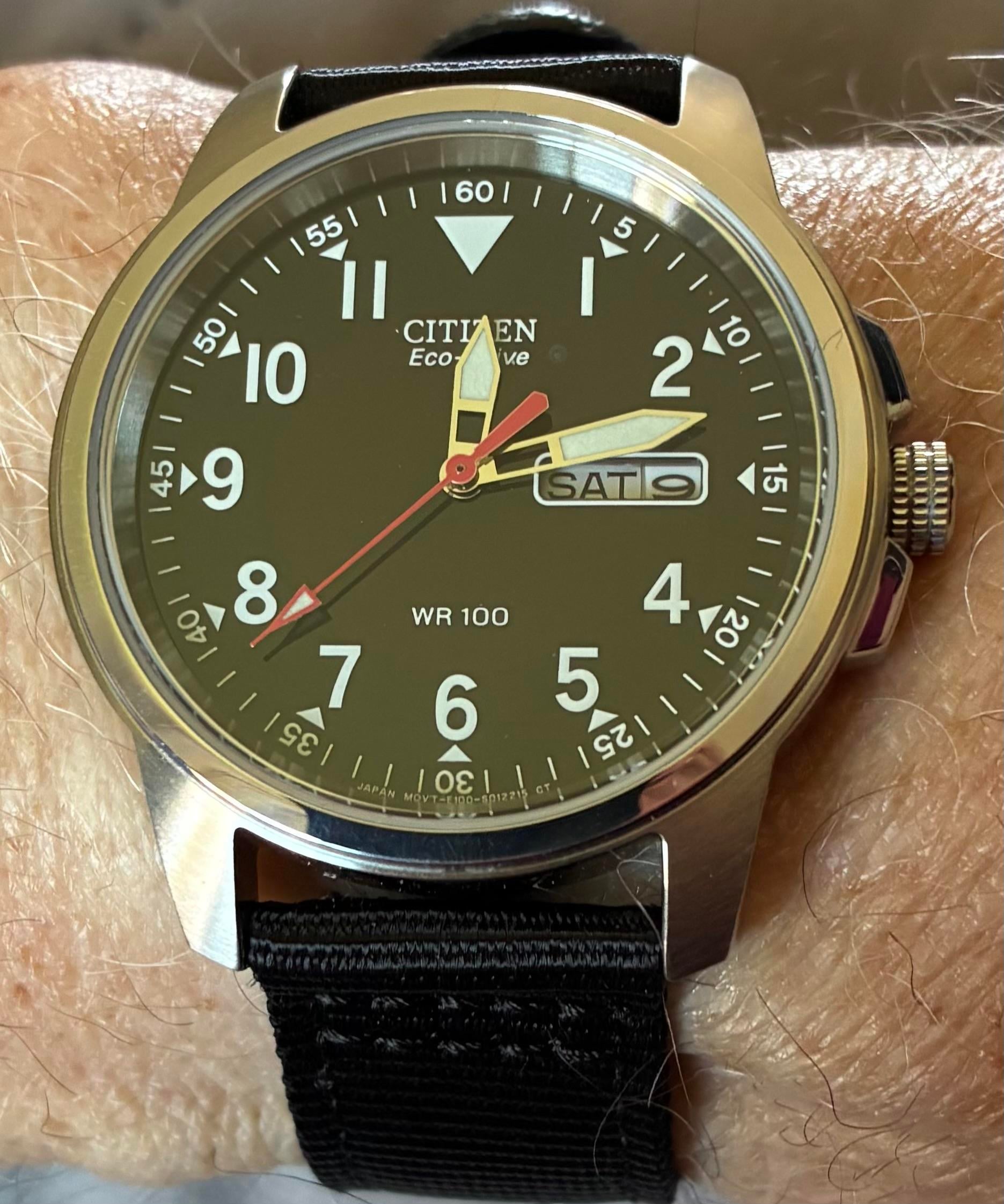 WTS] Citizen Chandler Eco Drive BM8180-03E Pilot/Field Watch Black