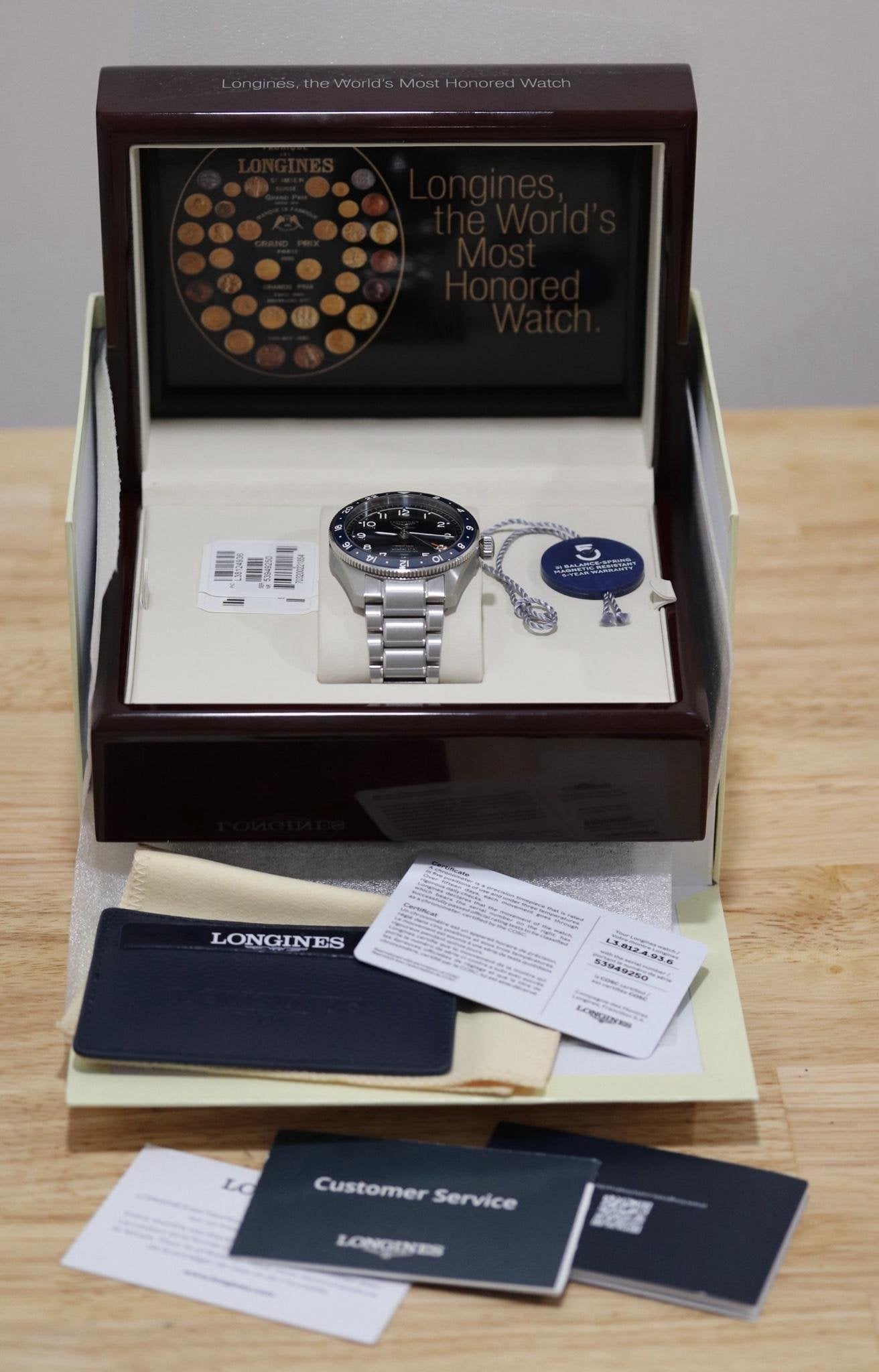 LONGINES SPIRIT ZULU TIME L3.812.4.93.6 42mm. WatchCharts