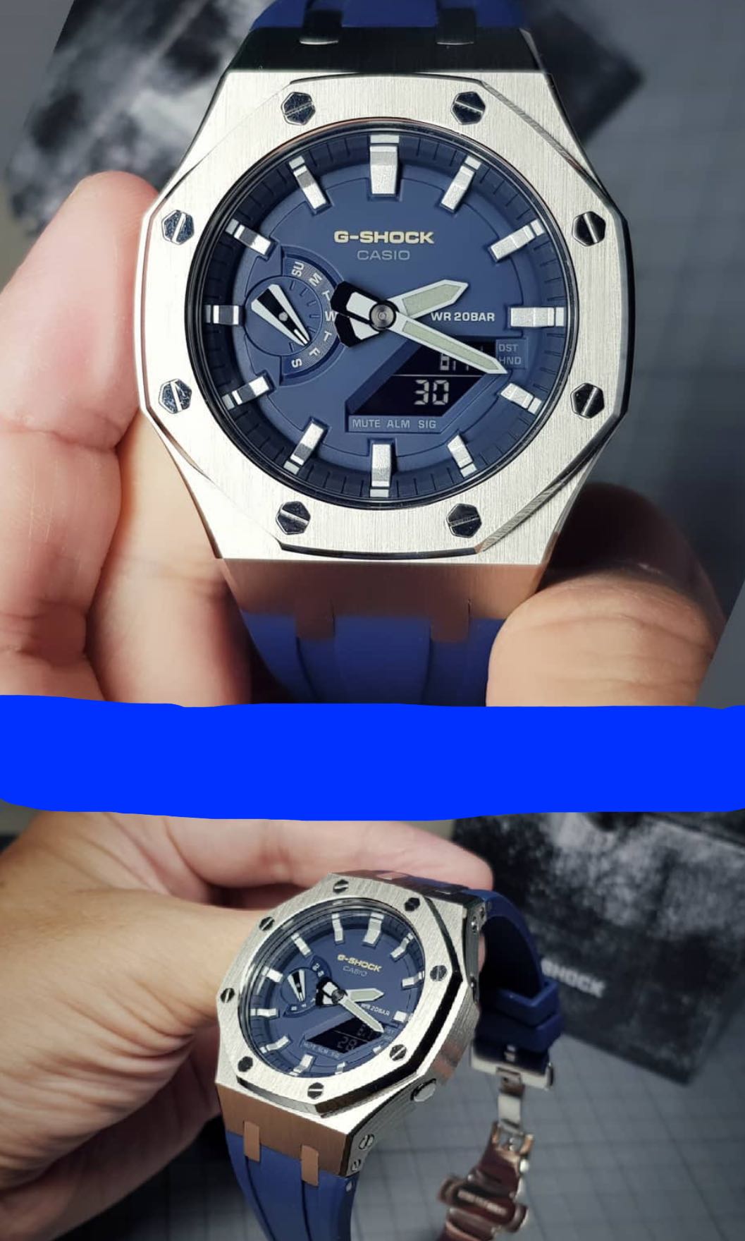 Original gshock authentic Casio Custom ga2110 ga2100 blue ga