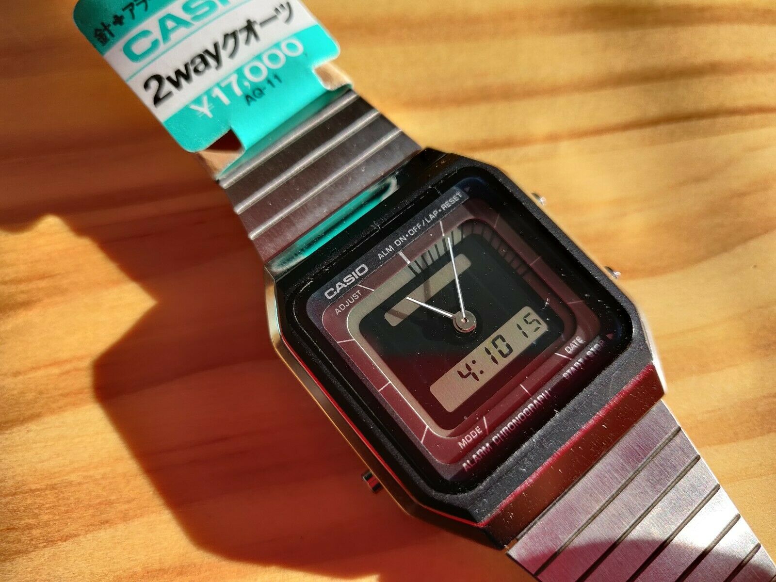 Rare Vintage NOS Casio AQ-11 Ana-Digi 
