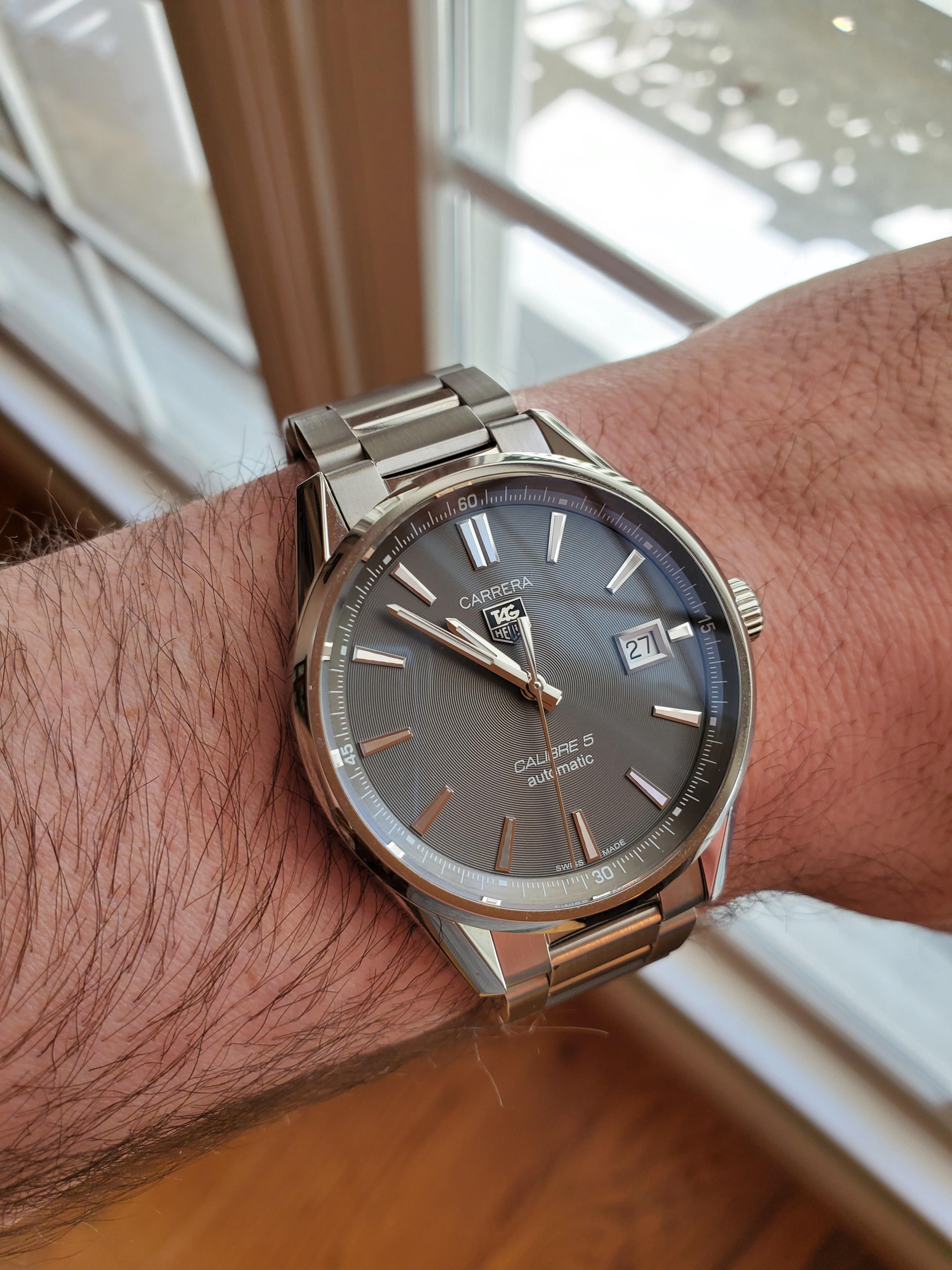 WTS] TAG Heuer Carrera Calibre 5, Anthracite Dial, WAR211C $1800