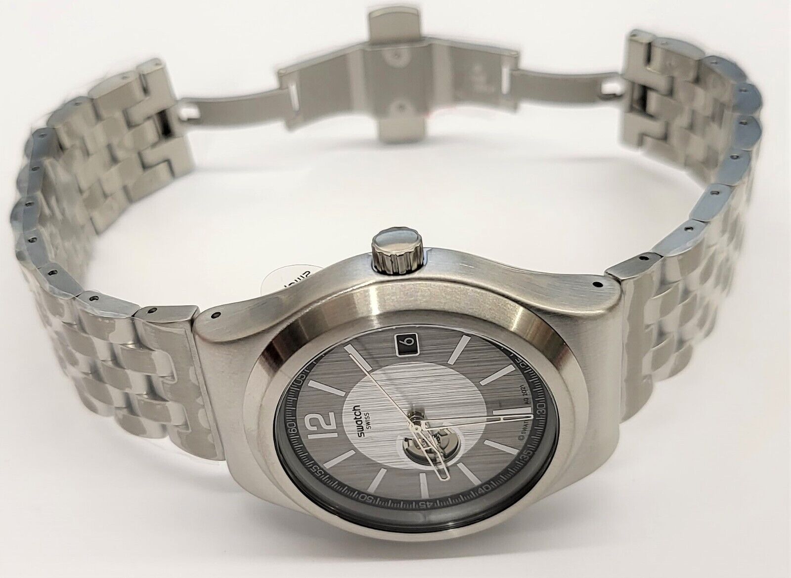 SWATCH AUTOMATIC YIS433G MOUVEMENT DE CURIOSITE IRONY SISTEM51 2021 SWISS  SILVER | WatchCharts Marketplace