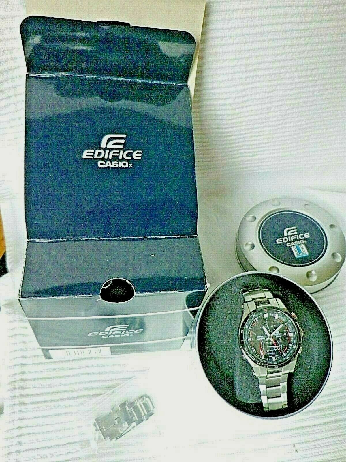 EDIFICE Casio Solar Funk EQW A1200 Black Dial Nr.5325 Super