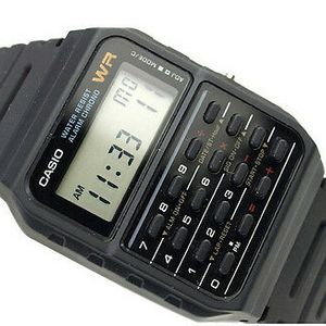 Casio Ca 53w 1z Classic Calculator Black Rubber Mens Kids Watch Alarm Ca53w New Watchcharts