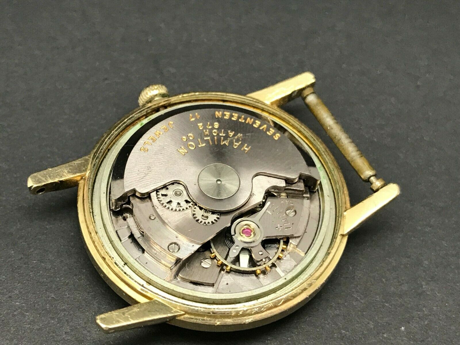 ORIGINAL Vintage HAMILTON 672 ETA 1256 AUTOMATIC Watch Movement 17J Mens PARTS WatchCharts