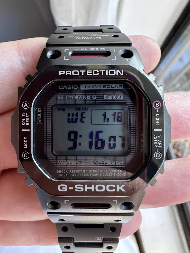 [$1,100 USD] Casio G-SHOCK GMW-B5000TVA-1 Full kit | WatchCharts