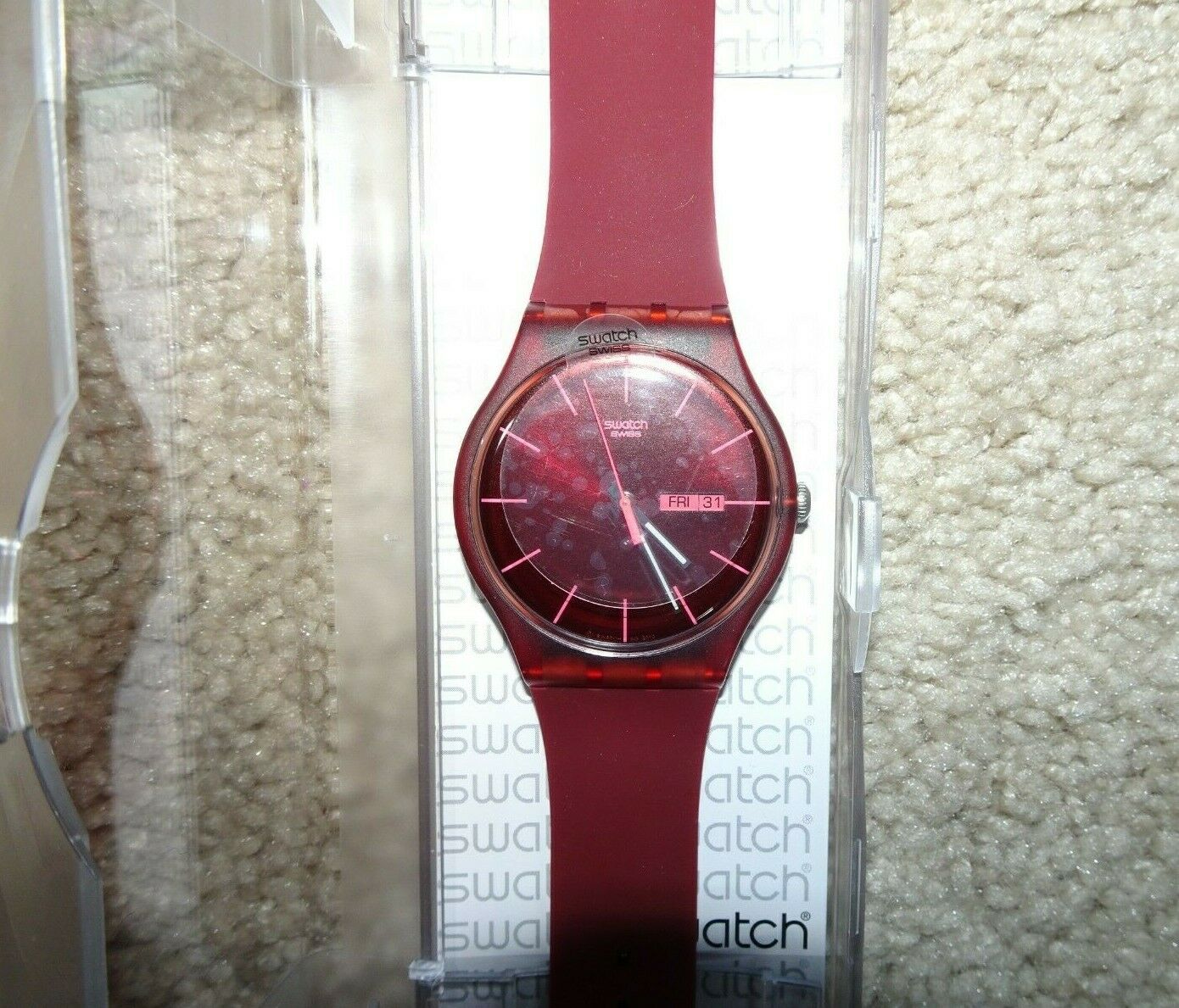 Swatch sale burgundy rebel