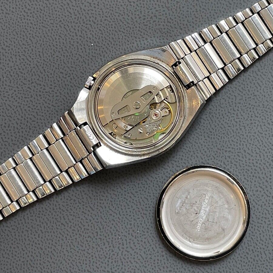 まーこ(1/27 12:00迄) Seiko DX Vintage Day Date Tiger Eye Brown Dial Automatic Stainless