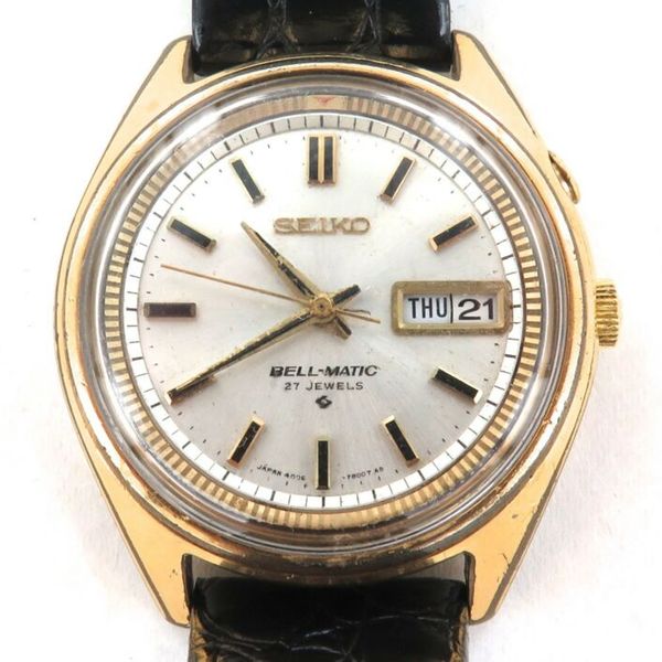 RARE / VINTAGE SEIKO BELL-MATIC 27J DAY DATE 4006-7020 WATERPROOF MENS ...