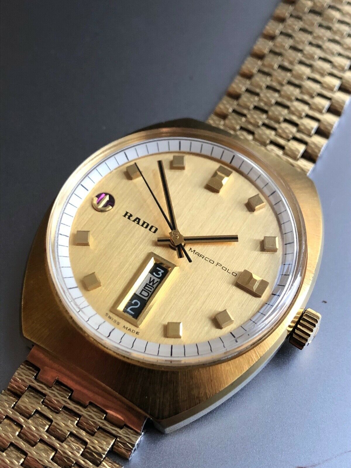 Rado marco polo vintage watch mechanical automatic date