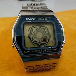 VINTAGE CASIO 1980 (103) BLUE THUNDER A202 SCREW BACK ORIGINAL 