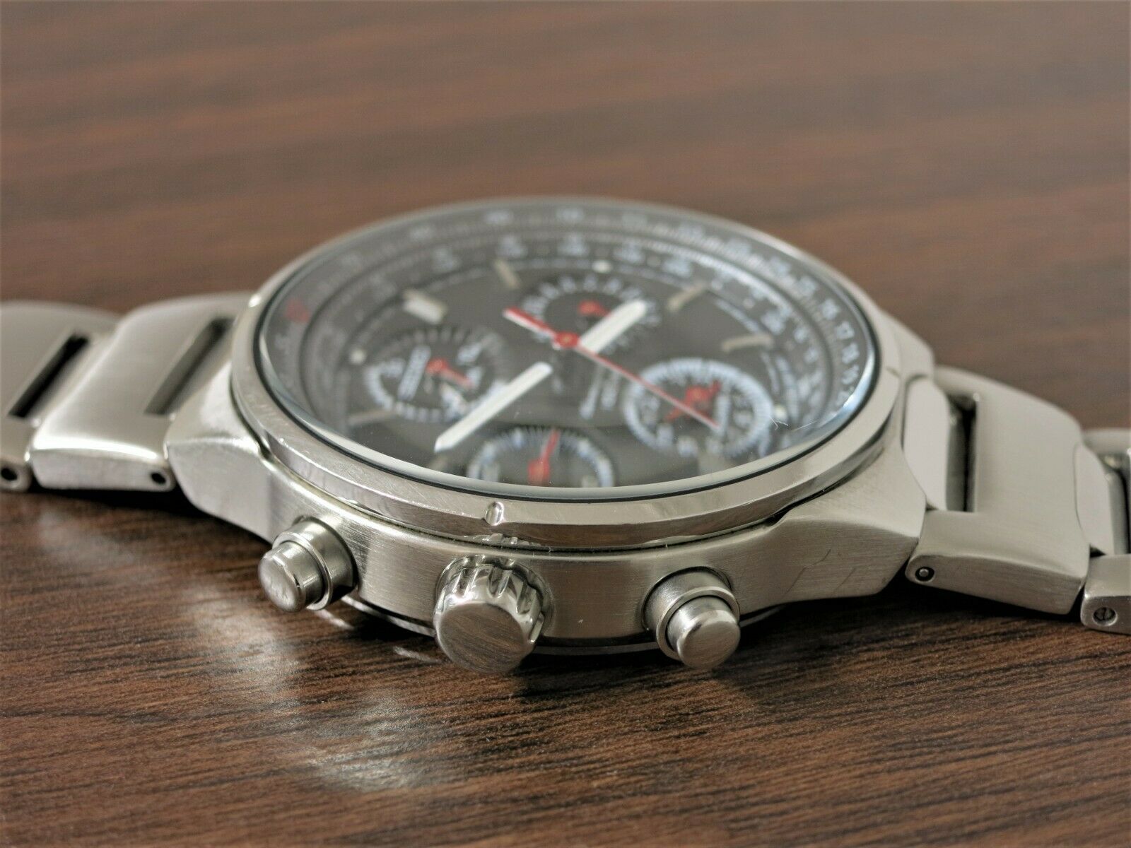 SEIKO 7T34-0AA0 パイロットウォッチ クロノグラフ デイト Seiko FlightMaster 7T34 0AA0 Chronograph Pilot Watch