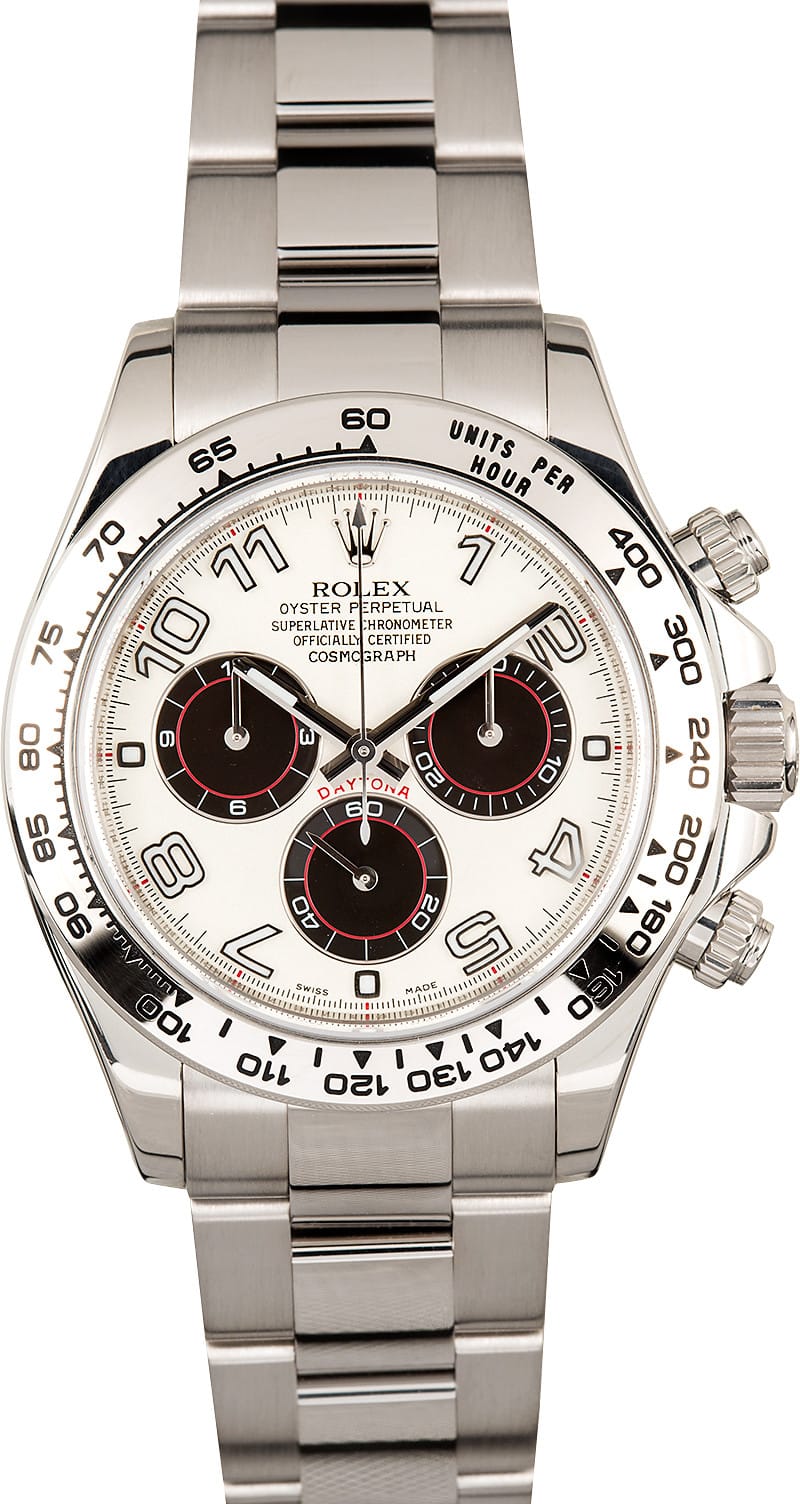 Rolex daytona on sale panda white gold