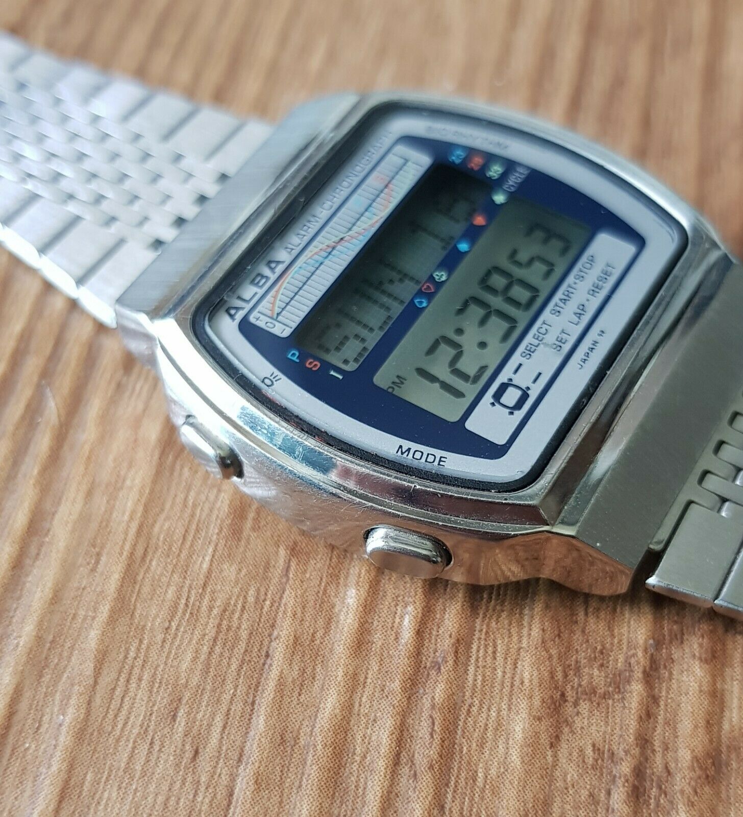 Vintage 80s Seiko Alba Bio Rhythm Y772-4000 Japan Digital