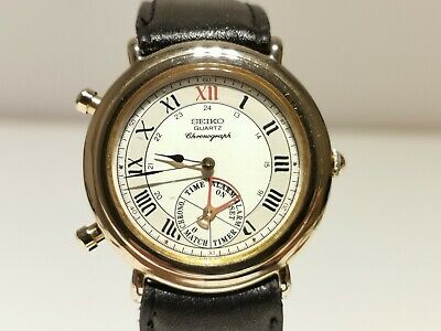 VINTAGE MEN S QUARTZ ALARM CHRONOGRAPH WATCH