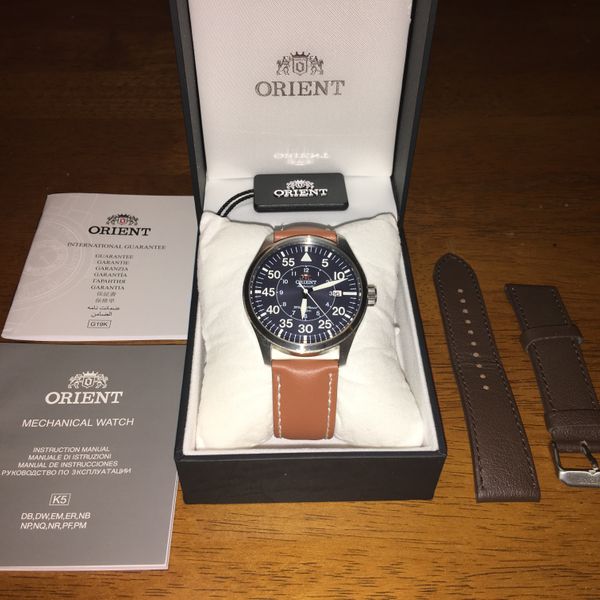 [WTS] Orient Flight Blue Dial w/Additional Leather Band (Reduced ...
