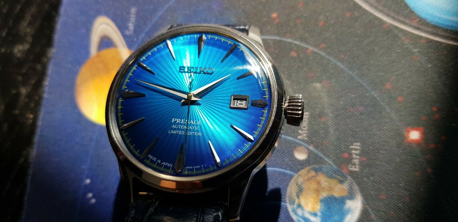 Seiko Presage SRPC45J1 Blue Planet Cocktail RARE Limited