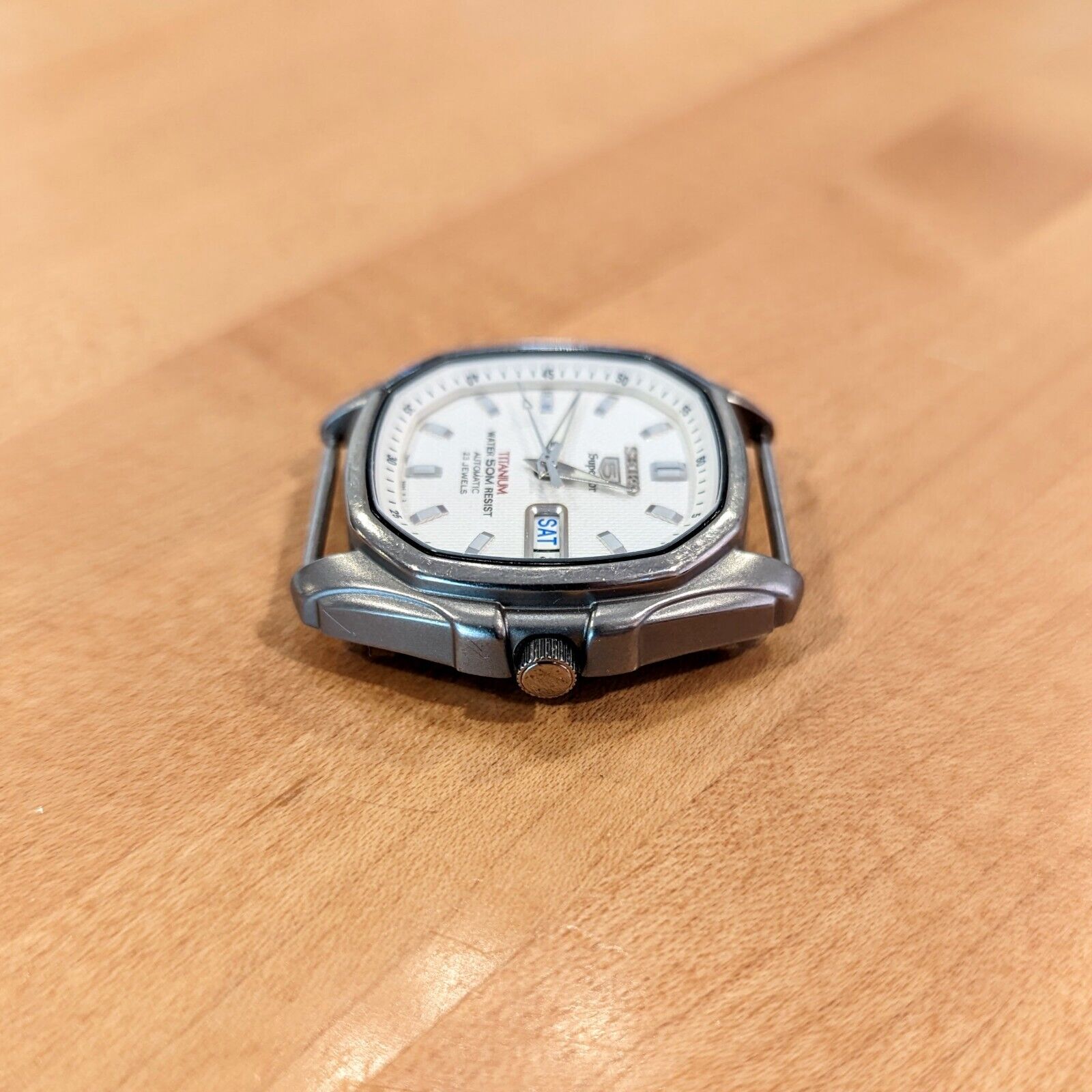 Seiko 5 Superior Titanium Automatic Day Date 37mm 7s36-5020 SUPER 