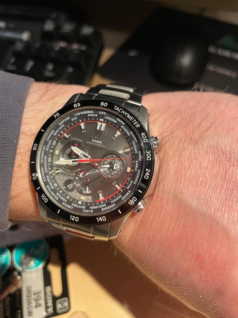 FS - Casio Edifice EQW-M1000D Tough Solar and Waveceptor | WatchCharts