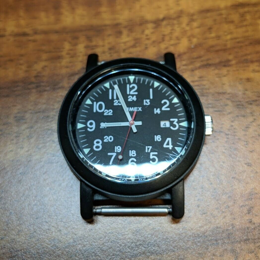 Timex Oversize Camper T2N364 40mm Military Black Watch with 3