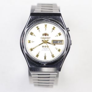 Vintage Orient Crystal 3 Star EM6Q-A0-A quickset day/date