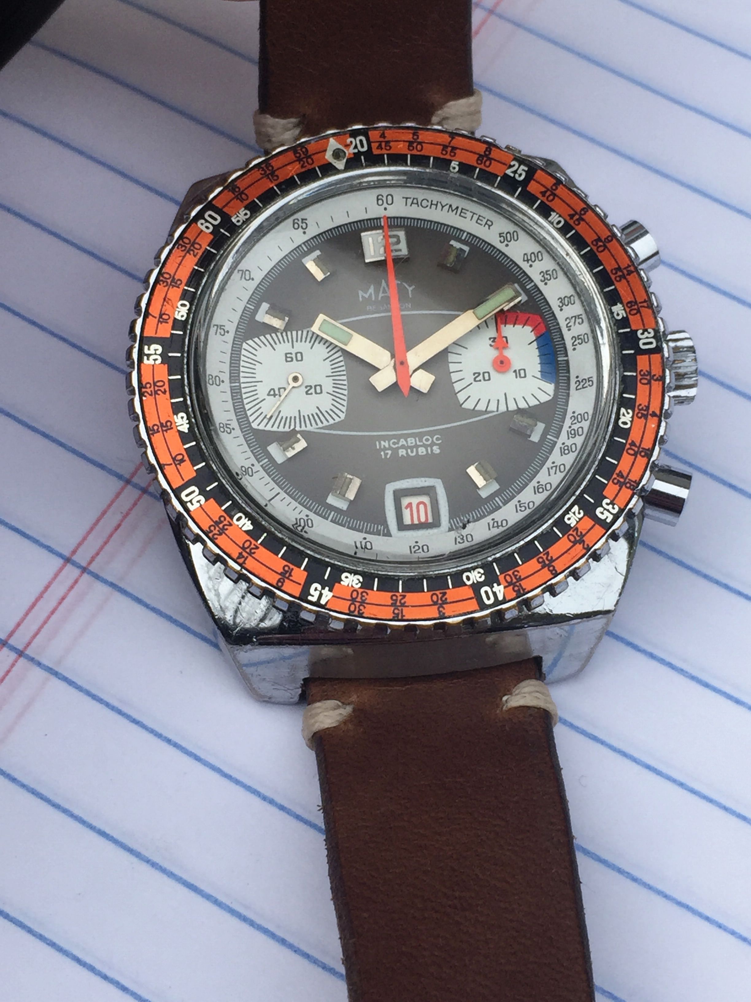 WTS] 70's Maty Besancon Valjoux 7734 Dive-Chrono | WatchCharts